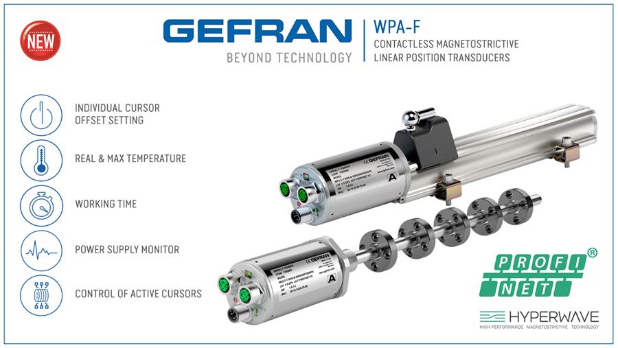 WPA-F : HYPERWAVE technologie én PROFINET® connectiviteit in 1 positiesensor